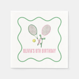 Tennis kariert serviette