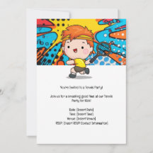 Tennis Kid Birthday Party