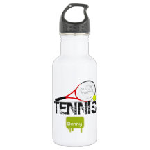 TENNIS Kids Sportwasserflasche Personalisiert