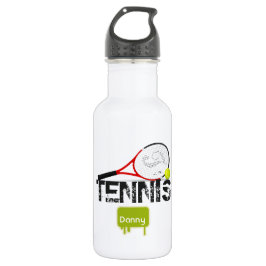 TENNIS Kids Sportwasserflasche Personalisiert Trinkflasche