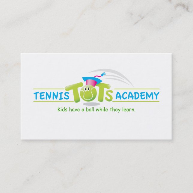Tennis-Knirps Academy_template Visitenkarte (Vorderseite)
