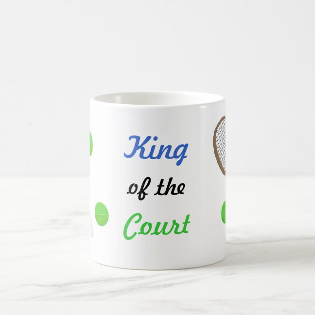 Tennis - König des Gerichtshofes Kaffeetasse (Mittel)