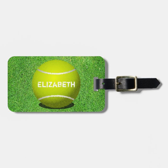 Tennis-kundenspezifischer Ball-Gepäckanhänger Gepäckanhänger (Vorderseite horizontal)
