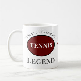 Tennis Legend Monogram Fügen Sie Ihren Namen zum G Kaffeetasse