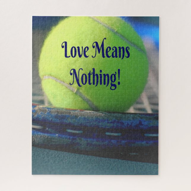 Tennis Liebe bedeutet nichts!  Motivierend Fliege (Vertikal)