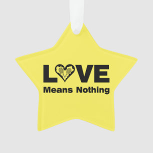 Tennis Liebe bedeutet nichts Ornament