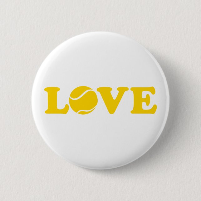 Tennis-Liebe Button (Vorderseite)