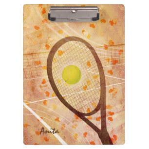 Tennis-Liebe Klemmbrett