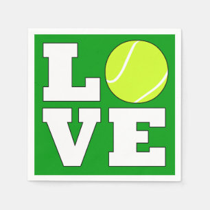 Tennis LIEBE Party-oder Serviette