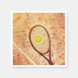 Tennis-Liebe Serviette