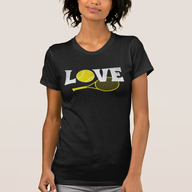 Tennis-Liebe T-Shirt (Vorderseite)