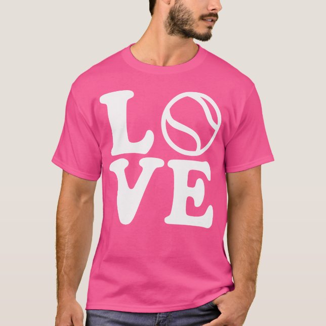Tennis-Liebe T-Shirt (Vorderseite)
