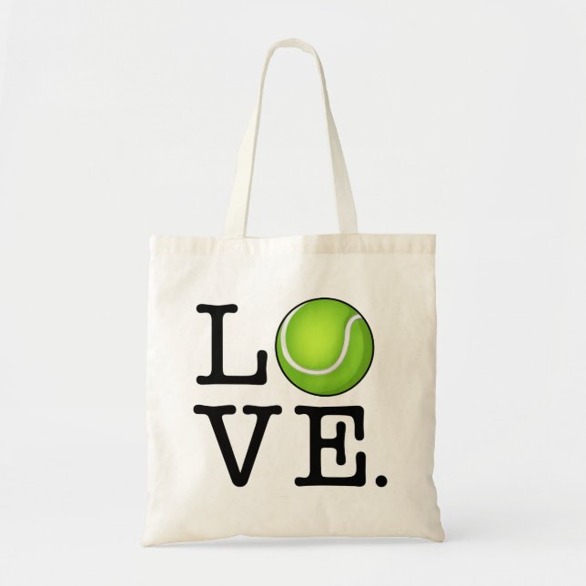 Tennis-Liebe-Tennis-Fan Tragetasche (Vorne)
