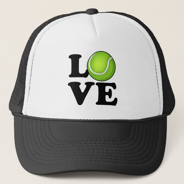 Tennis-Liebe-Tennis-Fan Truckerkappe (Vorderseite)