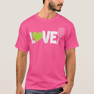 Tennis Liebt Tennis-Schläger T-Shirt