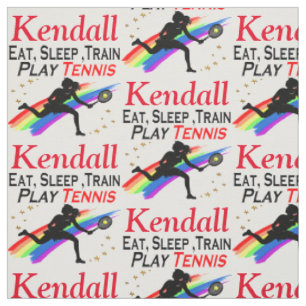TENNIS LIFE PERSONALISIERT FABRIC STOFF