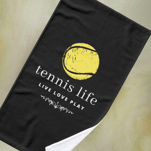 Tennis Live Liebe Zitat Sport Handtuch