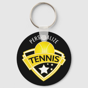 Tennis-Logo-Entwurf Schlüsselanhänger