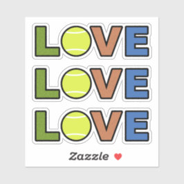 Tennis Love Stickers Aufkleber