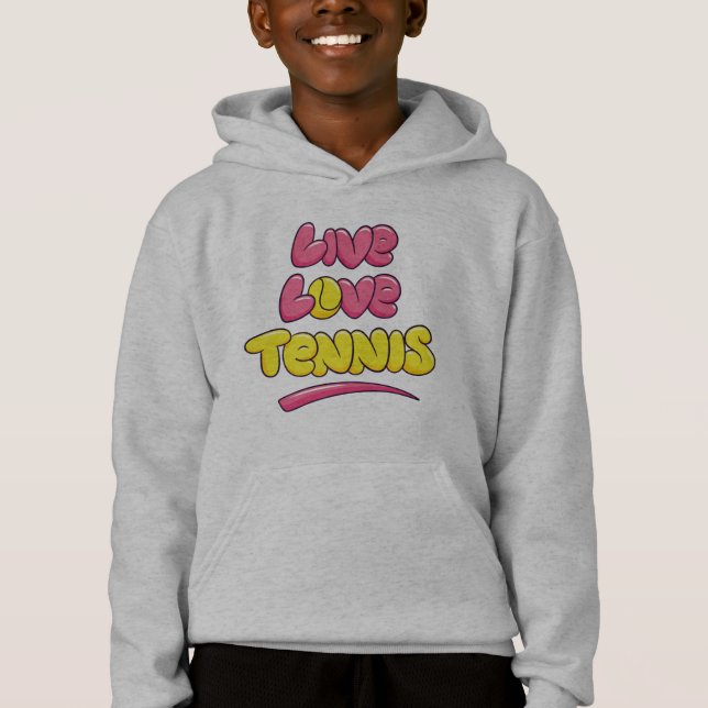 Tennis Lover Sprichwort Hoodie (Vorderseite)