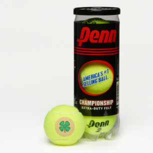 Tennis Lucky 4 Leaf Irish Clover tan Penn balles de tenni