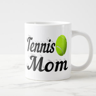 Tennis Mama Halbtext Riesenkaffee Tasse