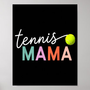 Tennis-Mama-Mom-Tennisball-Spielerin-Geschenk-Mutt Poster