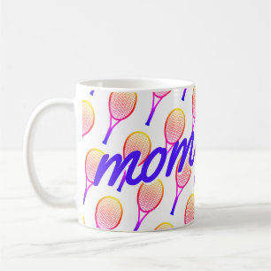 Tennis Mama Muttertag hell Rosa Lila Kaffeetasse