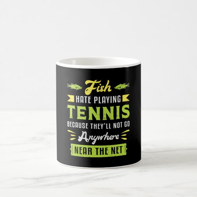 Tennis Match Player Racket Court Sportliches Sonne Kaffeetasse (Mittel)
