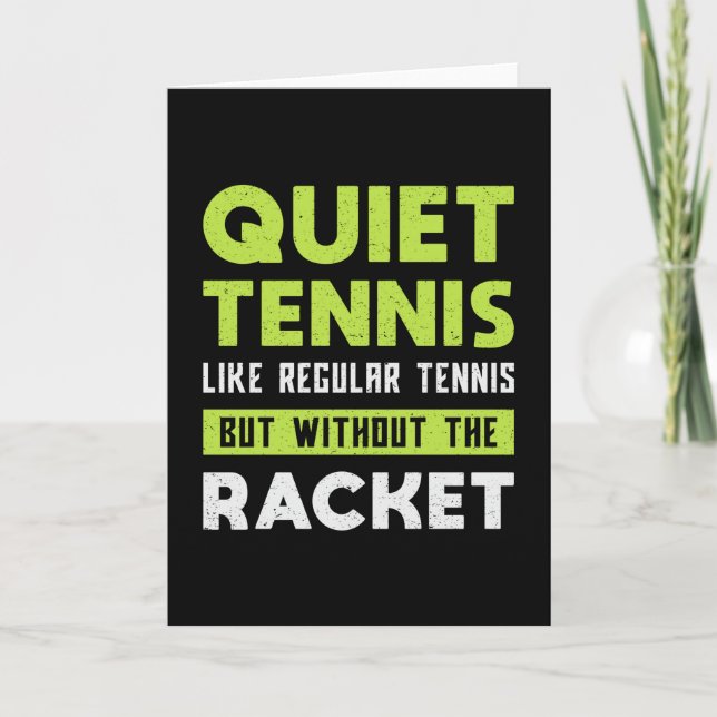 Tennis Match Racket Spielplatz Sportgeschenk Karte (Vorderseite)