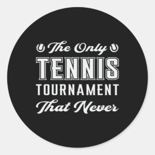 Tennis Match Racket Sportplatz Funny Geschenk Runder Aufkleber
