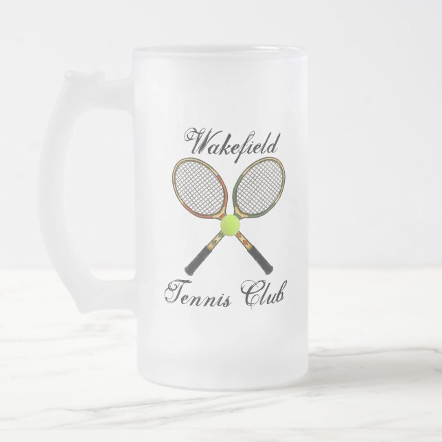 Tennis Mattierte Tasse (Links)