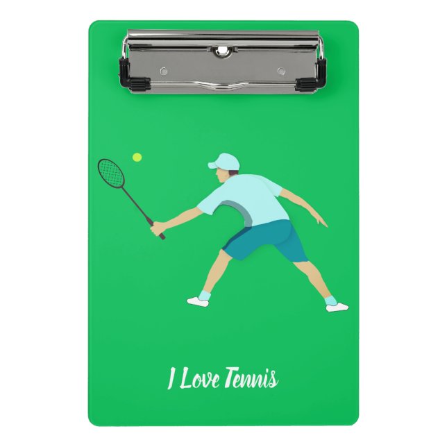 Tennis Mini Klemmbrett (Vorderseite)