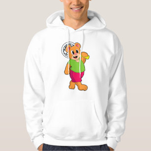 Tennis mit Tennisschläger Hoodie