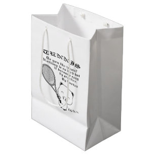 Tennis Mittlere Geschenktüte