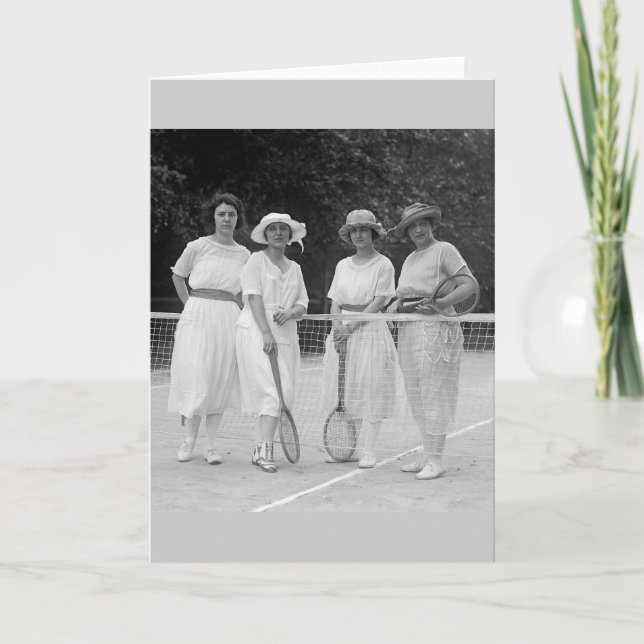 Tennis-Mode der 1920er Karte (Vorderseite)