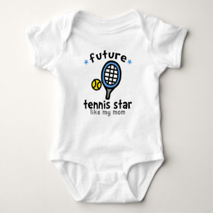 Tennis mögen Mama Baby Strampler