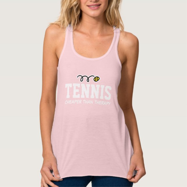 Tennis moins cher puis thérapie débardeur noire fe (Devant)