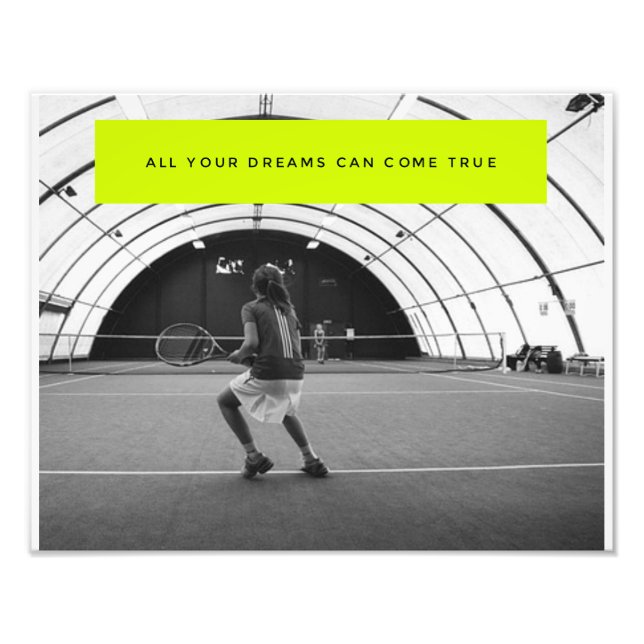 Tennis Motivierend Poster - Inspiration (Vorne)