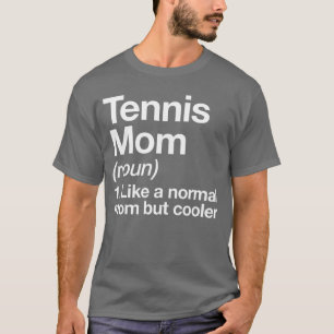 Tennis-Mutter Definition lustig freche Sport Junge T-Shirt