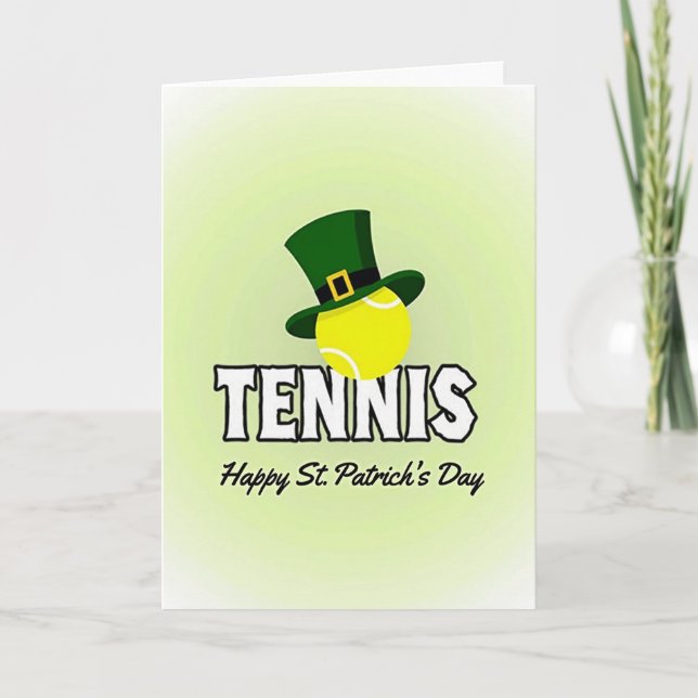 Tennis-Mütze Musterkarte Karte (Vorderseite)