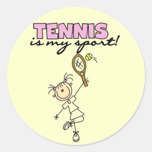 Tennis My Sport Tshirts und Geschenke Runder Aufkleber