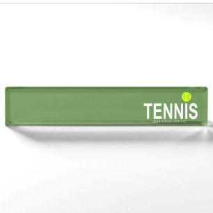 Tennis Namensplakette