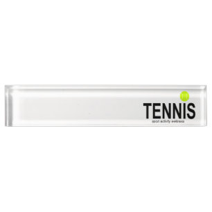 Tennis Namensplakette