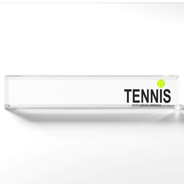 Tennis Namensplakette (Vorderseite)