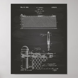 Tennis Net 1934 Kunstkhalkboard Poster