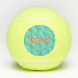 Tennis Net Sports Liebe Game Individuelle Name Kin Tennisbälle