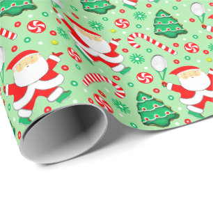 Tennis Noël Vacances Papier cadeau enveloppant