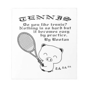 Tennis Notizblock