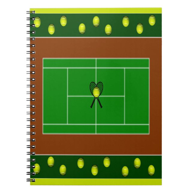 Tennis Notizblock (Vorderseite)
